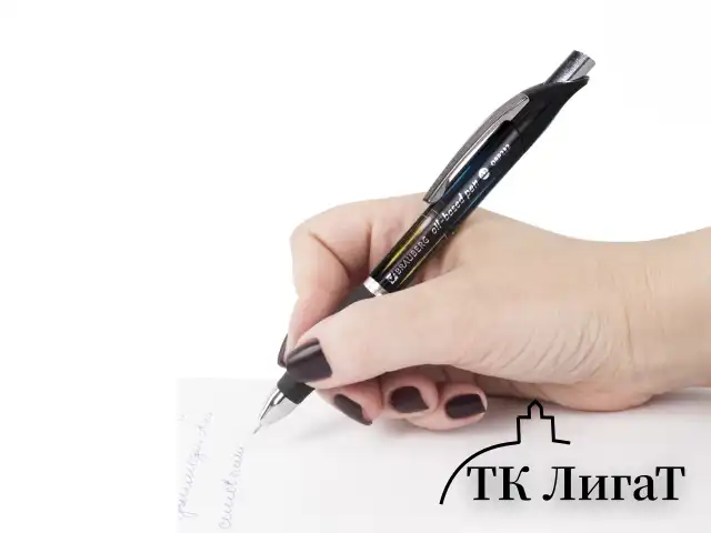 Ручка шариковая масляная автоматическая с грипом BRAUBERG "Jet-Z", СИНЯЯ, узел 0,7 мм, линия письма 0,35 мм, 142134