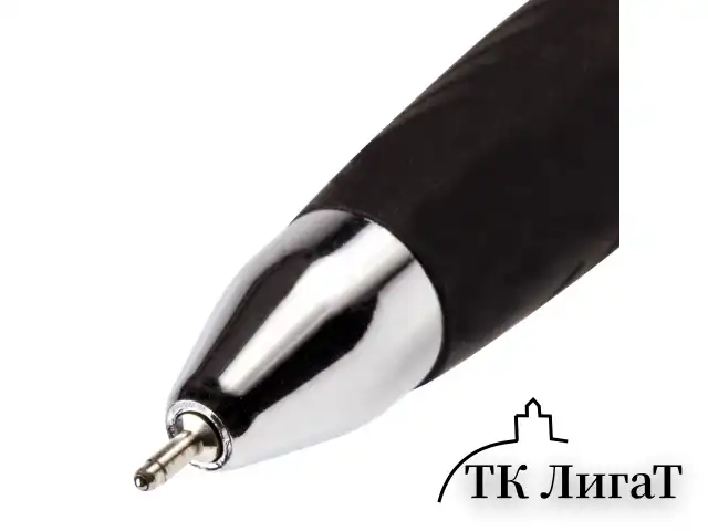 Ручка шариковая масляная автоматическая с грипом BRAUBERG "Jet-Z", СИНЯЯ, узел 0,7 мм, линия письма 0,35 мм, 142134