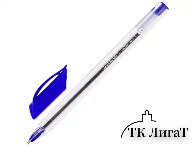 Ручки шариковые масляные BRAUBERG, НАБОР 4 шт., АССОРТИ, "Extra Glide", узел 1 мм, линия письма 0,5 мм, 142138
