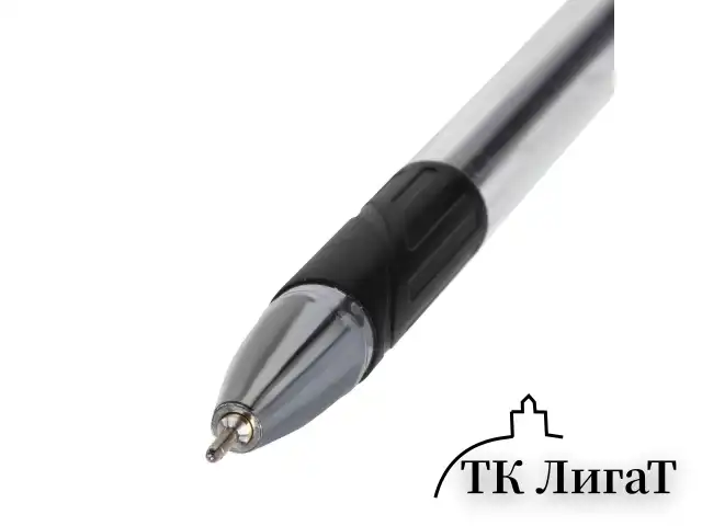 Ручка шариковая масляная с грипом BRAUBERG "Max-Oil", ЧЕРНАЯ, игольчатый узел 0,7 мм, линия письма 0,35 мм, 142142