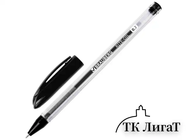 Ручки шариковые масляные BRAUBERG, НАБОР 4 шт., АССОРТИ, "Rite-Oil", узел 0,7 мм, линия письма 0,35 мм, 142150