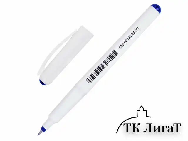 Ручка капиллярная (линер) СИНЯЯ CENTROPEN "Liner", трехгранная, линия письма 0,3 мм, 4611, 2 4611 0106