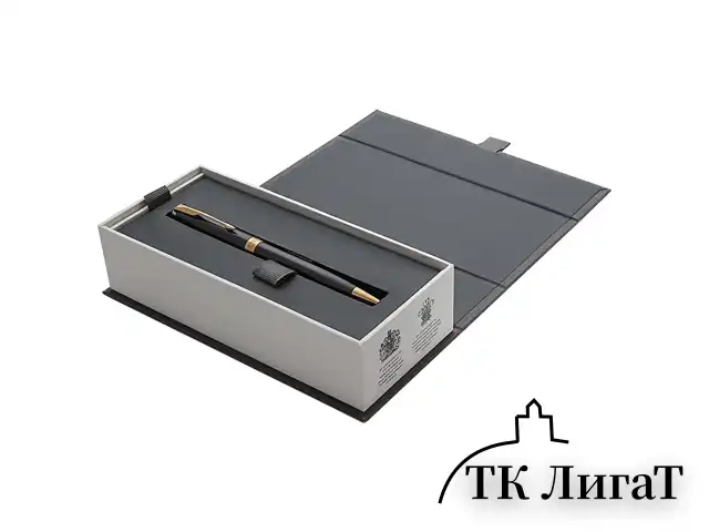 Ручка шариковая PARKER "Sonnet Core Lacquer Black GT", корпус черный глянцевый лак, позолоченные детали, черная, 1931497