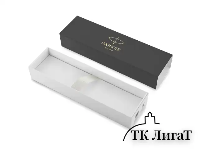 Ручка шариковая PARKER "Jotter Core Stainless Steel GT", корпус серебро, позолота, синяя, 1953182