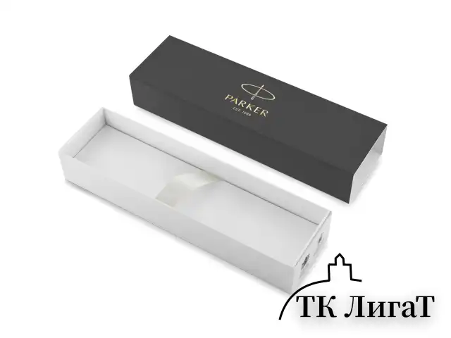 Ручка шариковая PARKER "Jotter Core Bond Street Black CT", корпус черный, детали хром, синяя, 1953184