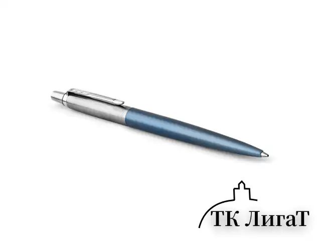 Ручка шариковая PARKER "Jotter Core Waterloo Blue CT", корпус голубой, детали хром, синяя, 1953191