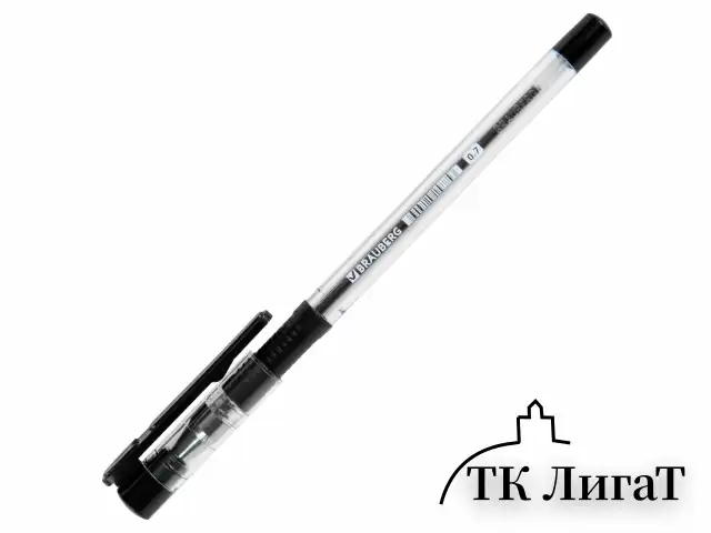 Ручка шариковая с грипом BRAUBERG "X-Writer", ЧЕРНАЯ, узел 0,7 мм, линия письма 0,35 мм, 142404