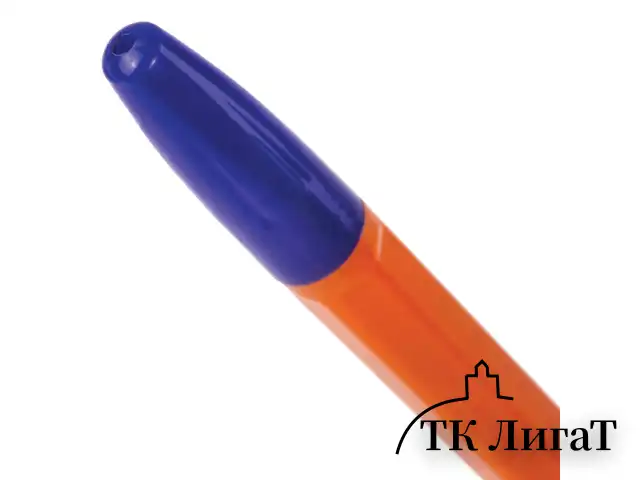 Ручка шариковая BRAUBERG "X-333 Orange", СИНЯЯ, корпус оранжевый, узел 0,7 мм, линия письма 0,35 мм, 142409