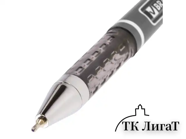 Ручка шариковая масляная BRAUBERG "Choice", СИНЯЯ, корпус с печатью, узел 0,7 мм, линия письма 0,35 мм, 142413