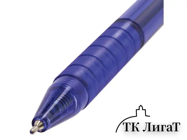 Ручка шариковая масляная автоматическая BRAUBERG "Tone", СИНЯЯ, корпус тонированный, узел 0,7 мм, линия письма 0,35 мм, 142414