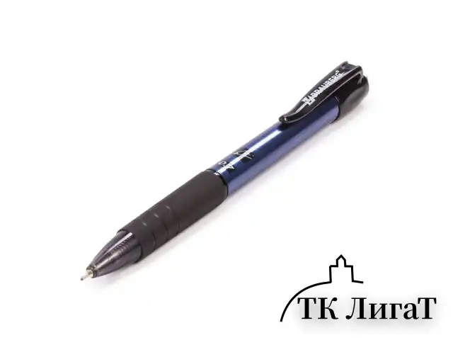 Ручка шариковая масляная автоматическая с грипом BRAUBERG "Trace", СИНЯЯ, узел 0,7 мм, линия письма 0,35 мм, 142415