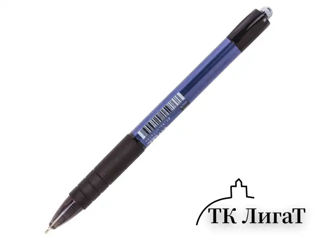 Ручка шариковая масляная автоматическая с грипом BRAUBERG "Trace", СИНЯЯ, узел 0,7 мм, линия письма 0,35 мм, 142415