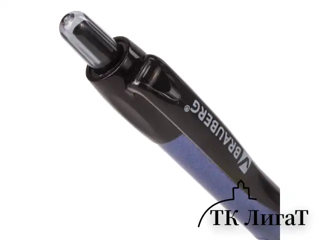 Ручка шариковая масляная автоматическая с грипом BRAUBERG "Trace", СИНЯЯ, узел 0,7 мм, линия письма 0,35 мм, 142415