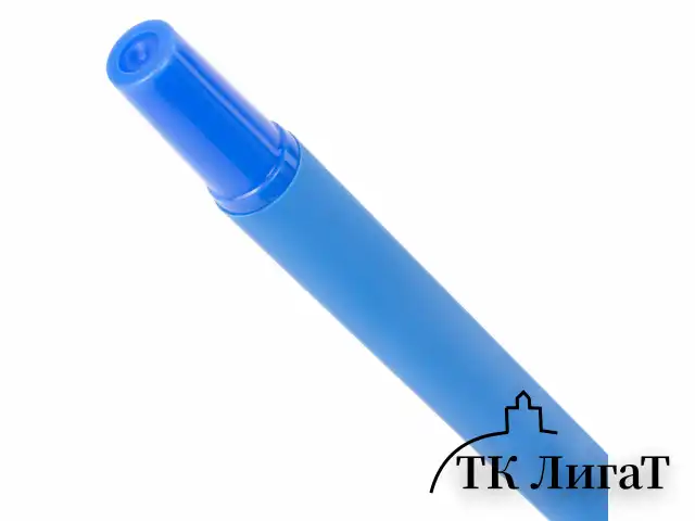 Ручка шариковая BRAUBERG "Capital blue", СИНЯЯ, корпус soft-touch голубой, узел 0,7 мм, линия письма 0,35 мм, 142493