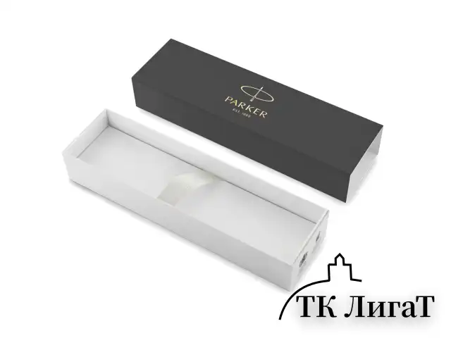 Ручка шариковая PARKER "IM Core Brushed Metal GT", серебристый матовый лак, позолота, синяя, 1931670