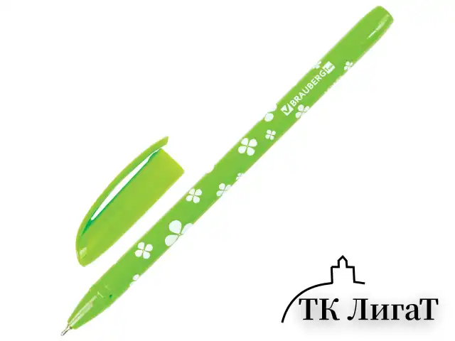 Ручка шариковая масляная BRAUBERG "FRUITY SF", СИНЯЯ, с узором, узел 1 мм, линия письма 0,5 мм, 142653