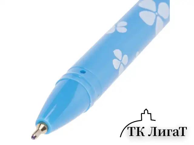 Ручка шариковая масляная BRAUBERG "FRUITY SF", СИНЯЯ, с узором, узел 1 мм, линия письма 0,5 мм, 142653