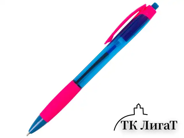Ручка шариковая масляная автоматическая с грипом BRAUBERG "FRUITY RG", СИНЯЯ, узел 0,7 мм, линия письма 0,35 мм, 142655