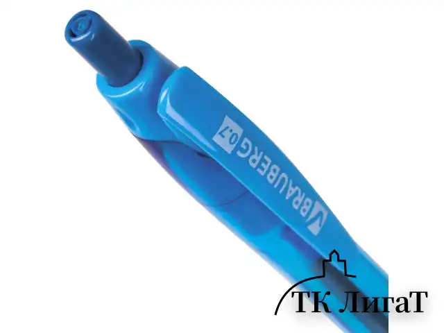 Ручка шариковая масляная автоматическая с грипом BRAUBERG "FRUITY RG", СИНЯЯ, узел 0,7 мм, линия письма 0,35 мм, 142655