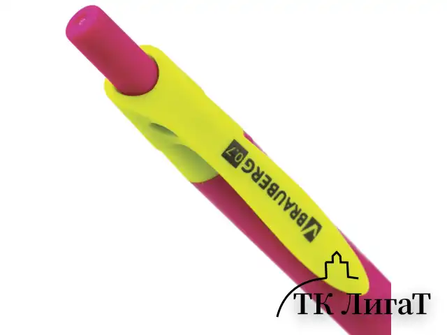 Ручка шариковая масляная автоматическая BRAUBERG "FRUITY RX", СИНЯЯ, soft-touch, узел 0,7 мм, линия письма 0,35 мм, 142656