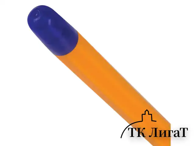 Ручка шариковая STAFF "EVERYDAY BP-247 Orange", СИНЯЯ, шестигранная, корпус оранжевый, линия письма 0,5 мм, 142661