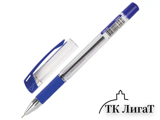 Ручка шариковая масляная с грипом BRAUBERG "Time2rite", СИНЯЯ, узел 0,7 мм, линия письма 0,35 мм, 142683