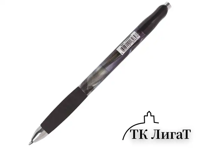 Ручка гелевая автоматическая с грипом BRAUBERG "Jet Gel", ЧЕРНАЯ, печать, узел 0,6 мм, линия письма 0,4 мм, 142691