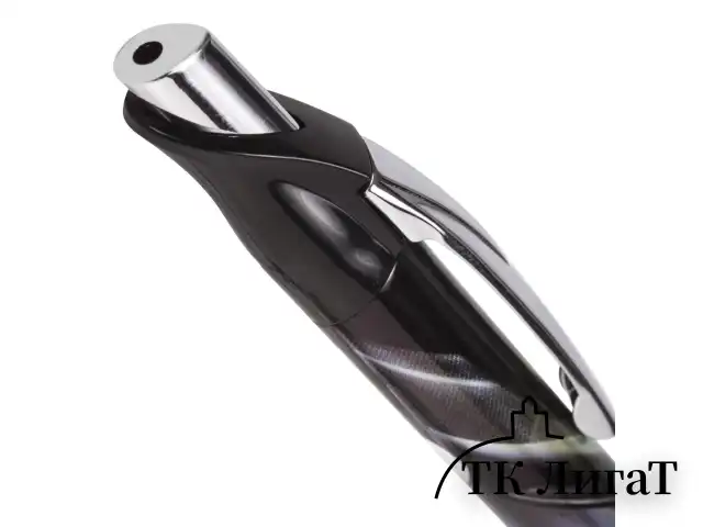 Ручка гелевая автоматическая с грипом BRAUBERG "Jet Gel", ЧЕРНАЯ, печать, узел 0,6 мм, линия письма 0,4 мм, 142691