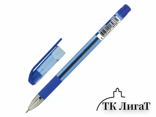 Ручка шариковая масляная с грипом BRAUBERG "Max-Oil Tone", СИНЯЯ, узел 0,7 мм, линия письма 0,35 мм, 142693
