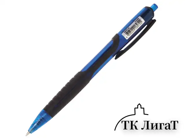 Ручка шариковая масляная автоматическая с грипом BRAUBERG "Phantom", СИНЯЯ, узел 0,7 мм, линия письма 0,35 мм, 142699