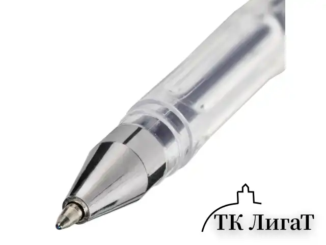 Ручка гелевая STAFF "Basic" GP-789, СИНЯЯ, корпус прозрачный, хромированные детали, узел 0,5 мм, 142788