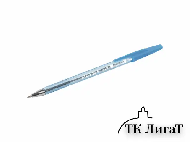 Ручка шариковая STAFF AA-927, СИНЯЯ, корпус тонированный, хромированные детали, 0,7 мм, линия 0,35 мм, 142809