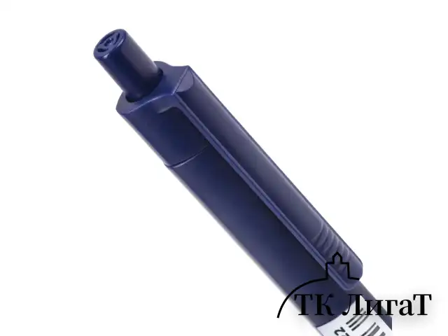 Ручка шариковая масляная автоматическая BRAUBERG "Trios", СИНЯЯ, корпус синий, узел 0,7 мм, линия письма 0,35 мм, 142822