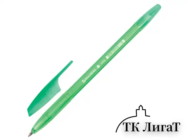 Ручка шариковая BRAUBERG "X-333" NEON, СИНЯЯ, корпус тонированный ассорти, узел 0,7 мм, линия письма 0,35 мм, 142829