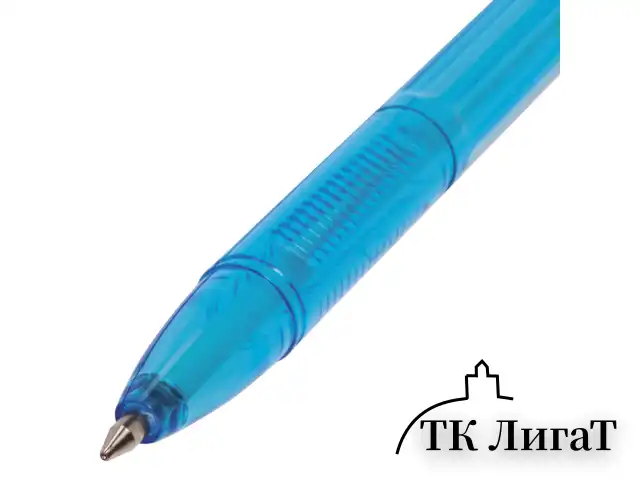 Ручка шариковая BRAUBERG "X-333" NEON, СИНЯЯ, корпус тонированный ассорти, узел 0,7 мм, линия письма 0,35 мм, 142829