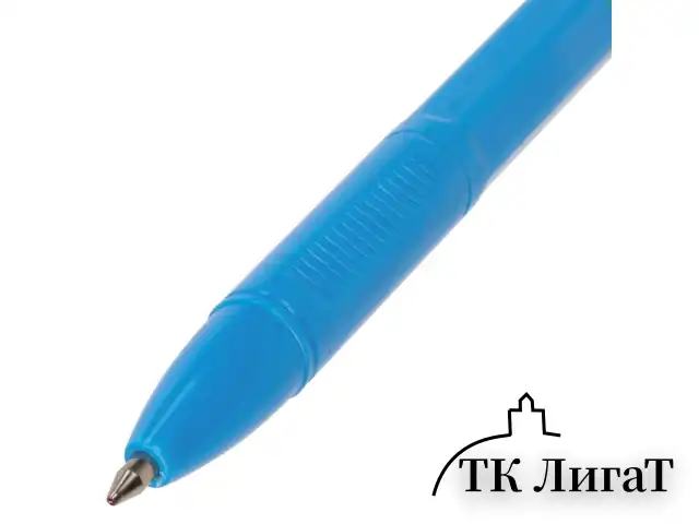 Ручка шариковая BRAUBERG "X-333" NEON SOLID, СИНЯЯ, корпус ассорти, узел 0,7 мм, линия письма 0,35 мм, 142831