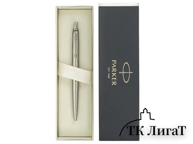 Ручка гелевая PARKER "Jotter Stainless Steel CT", корпус серебристый, детали из нержавеющей стали, черная, 2020646