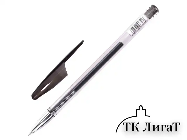 Ручка гелевая ERICH KRAUSE "R-301 Original Gel", ЧЕРНАЯ, корпус прозрачный, узел 0,5 мм, линия письма 0,4 мм, 42721