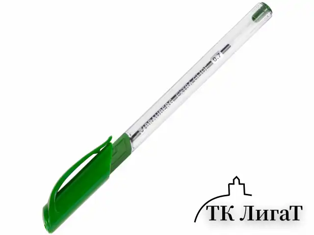 Ручка шариковая масляная BRAUBERG "Extra Glide GT", ЗЕЛЕНАЯ, трехгранная, узел 0,7 мм, линия письма 0,35 мм, 142921