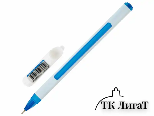 Ручка шариковая масляная BRAUBERG "Extra Glide Soft White", СИНЯЯ, узел 0,7 мм, линия письма 0,35 мм, 142927