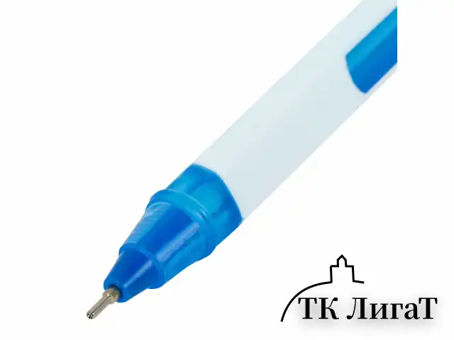 Ручка шариковая масляная BRAUBERG "Extra Glide Soft White", СИНЯЯ, узел 0,7 мм, линия письма 0,35 мм, 142927