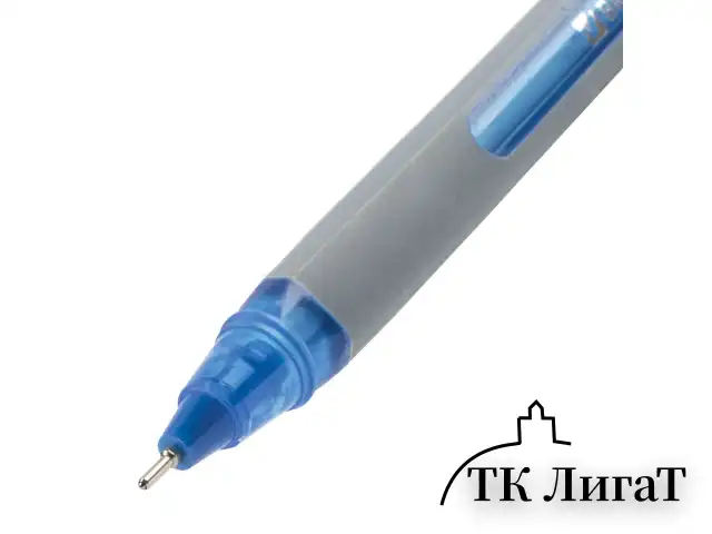 Ручка шариковая масляная BRAUBERG "Extra Glide Soft Grey", СИНЯЯ, узел 0,7 мм, линия письма 0,35 мм, 142929