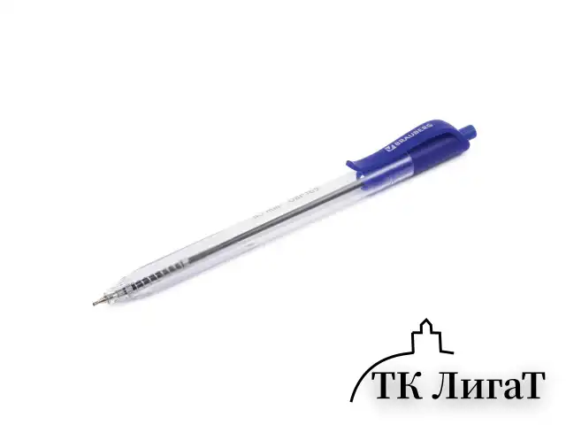 Ручка шариковая масляная автоматическая BRAUBERG "Extra Glide R", СИНЯЯ, трёхгранный корпус, узел 0,7 мм, линия письма 0,35 мм, 142932