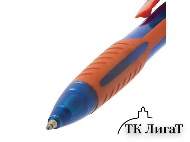 Ручка шариковая масляная автоматическая BRAUBERG "Phantom color", СИНЯЯ, узел 0,7 мм, линия письма 0,35 мм, 142938