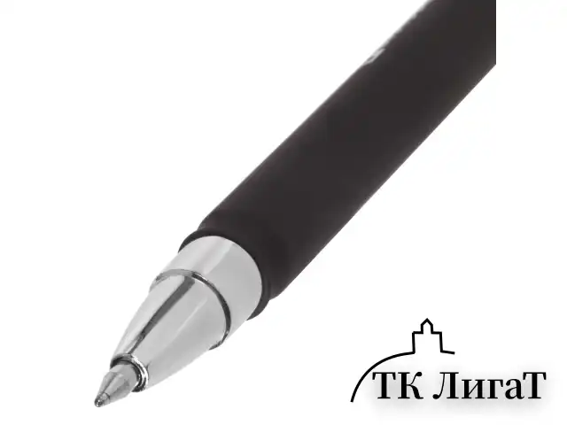 Ручка гелевая BRAUBERG "Matt Gel", ЧЕРНАЯ, корпус soft-touch, узел 0,5 мм, линия 0,35 мм, 142944