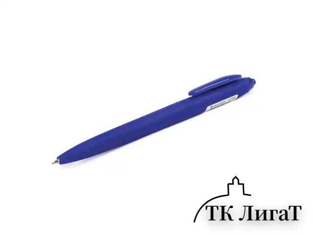 Ручка шариковая масляная автоматическая BRAUBERG "Sky Blue", СИНЯЯ, soft-touch, узел 0,7 мм, линия письма 0,35 мм, 142946