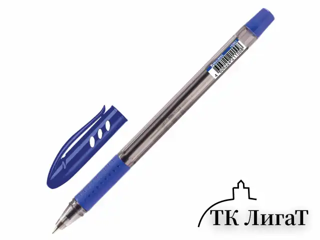 Ручка шариковая масляная BRAUBERG "Black Tone", СИНЯЯ, корпус тонированный, узел 0,7 мм, линия письма 0,35 мм, 142951