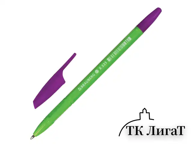 Ручка шариковая BRAUBERG "X-333 MIX", СИНЯЯ, корпус ассорти, узел 0,7 мм, линия 0,35 мм, 142960