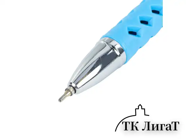 Ручка шариковая масляная BRAUBERG Orient Color, СИНЯЯ, корпус ассорти, В ДИСПЛЕЕ, игольчатый узел 0,7 мм, линия письма 0,35 мм, 143001