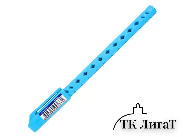Ручка шариковая масляная BRAUBERG Orient Color, СИНЯЯ, корпус ассорти, В ДИСПЛЕЕ, игольчатый узел 0,7 мм, линия письма 0,35 мм, 143001